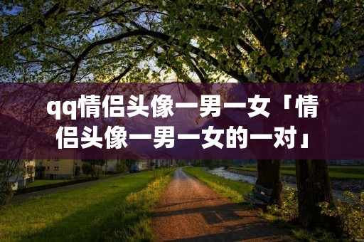 qq情侣头像一男一女「情侣头像一男一女的一对」