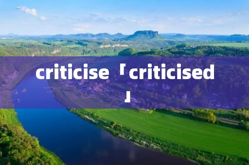 criticise「criticised」