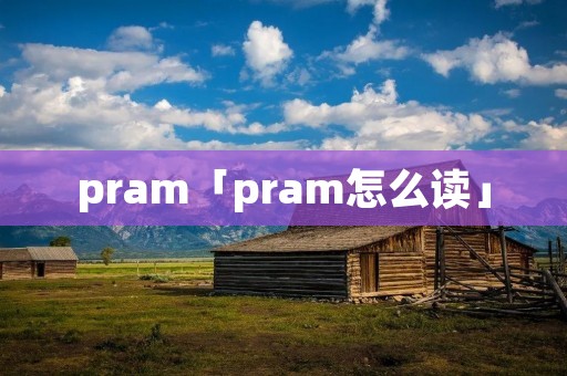 pram「pram怎么读」