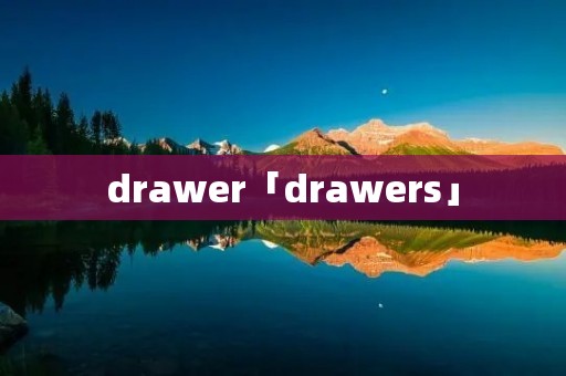 drawer「drawers」