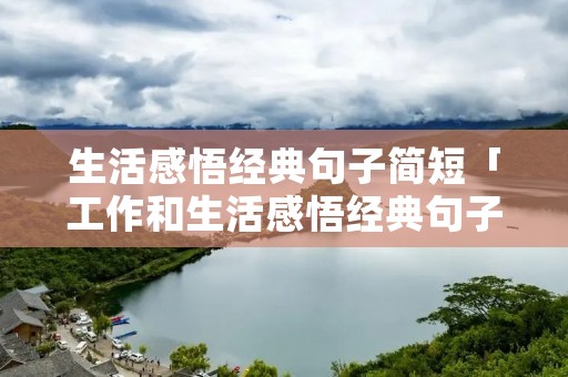 生活感悟经典句子简短「工作和生活感悟经典句子简短」