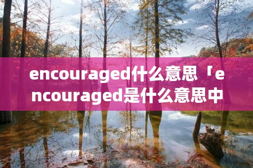encouraged什么意思「encouraged是什么意思中文」