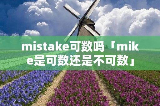 mistake可数吗「mike是可数还是不可数」