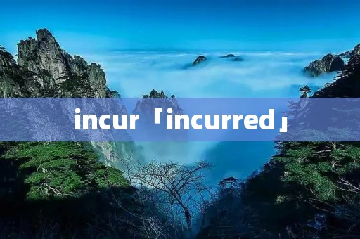 incur「incurred」