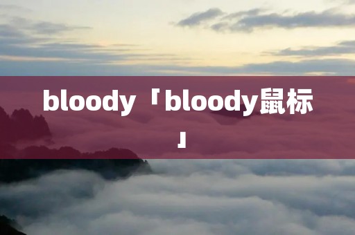 bloody「bloody鼠标」