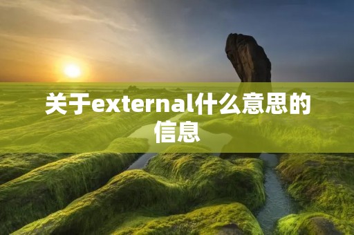 关于external什么意思的信息