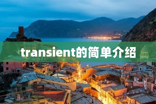 transient的简单介绍