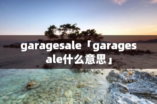 garagesale「garagesale什么意思」