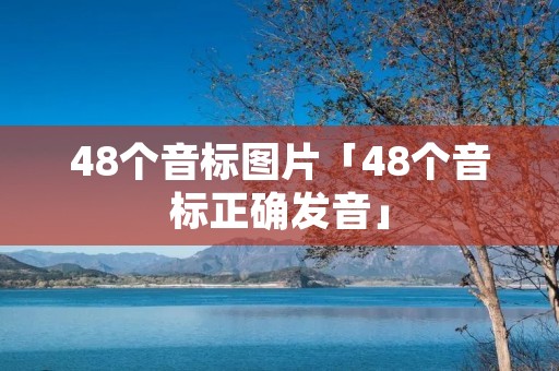 48个音标图片「48个音标正确发音」 48个音标图片「48个音标正确发音」
