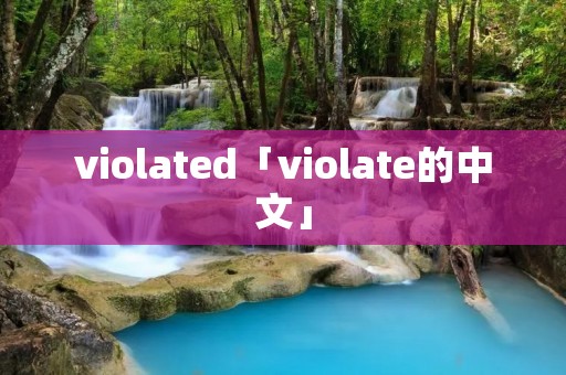 violated「violate的中文」
