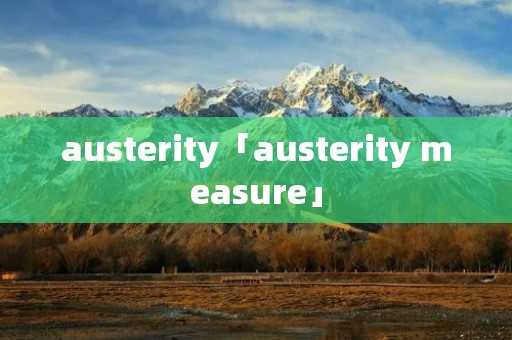 austerity「austerity measure」