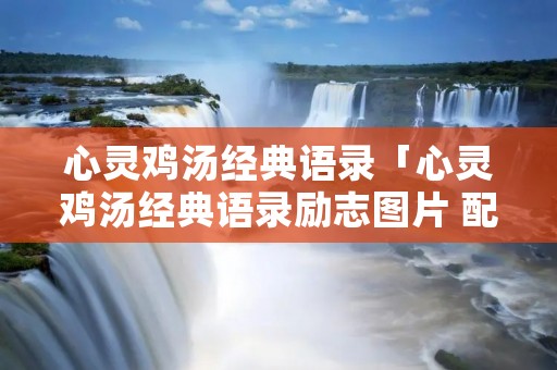 心灵鸡汤经典语录「心灵鸡汤经典语录励志图片 配图」 心灵鸡汤经典语录「心灵鸡汤经典语录励志图片 配图」