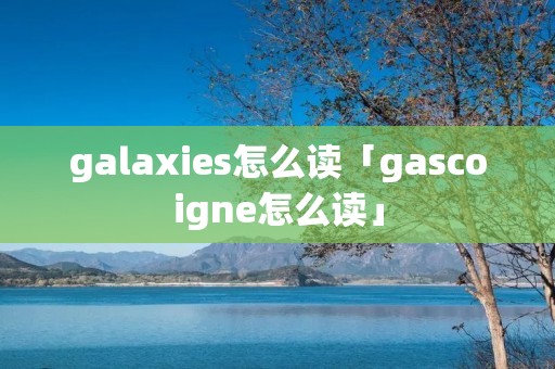 galaxies怎么读「gascoigne怎么读」