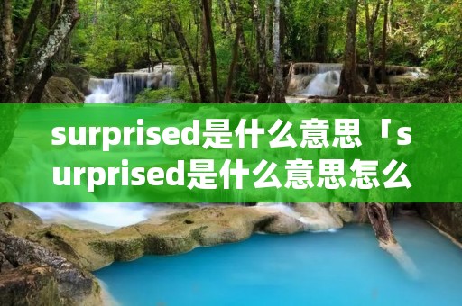 surprised是什么意思「surprised是什么意思怎么读」