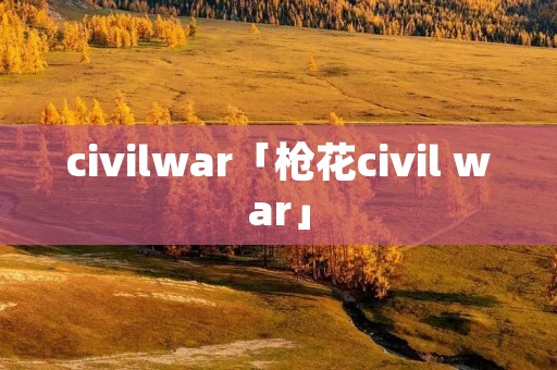 civilwar「枪花civil war」