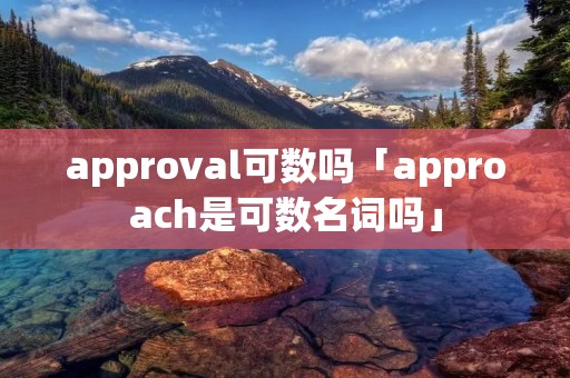 approval可数吗「approach是可数名词吗」