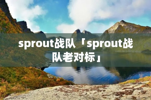 sprout战队「sprout战队老对标」 sprout战队「sprout战队老对标」