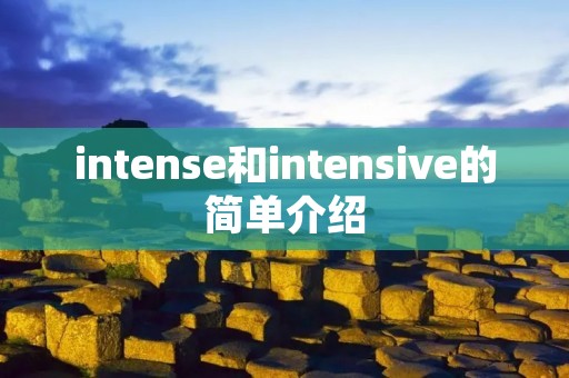 intense和intensive的简单介绍