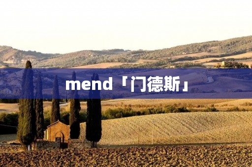 mend「门德斯」