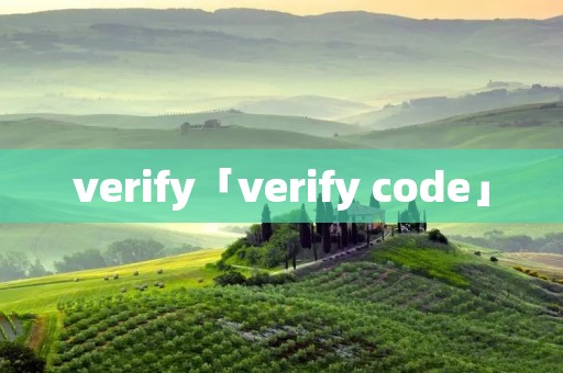 verify「verify code」