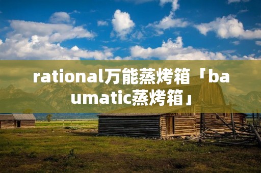 rational万能蒸烤箱「baumatic蒸烤箱」