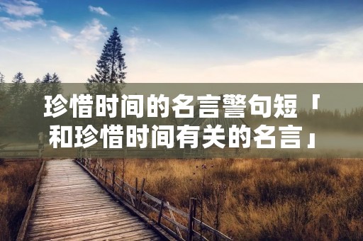 珍惜时间的名言警句短「和珍惜时间有关的名言」