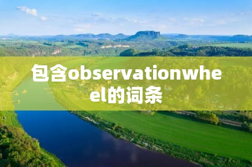 包含observationwheel的词条