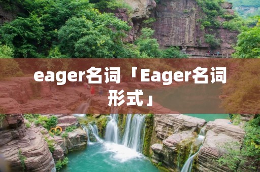 eager名词「Eager名词形式」