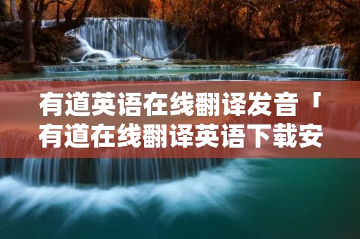 有道英语在线翻译发音「有道在线翻译英语下载安装」