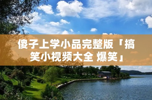 傻子上学小品完整版「搞笑小视频大全 爆笑」