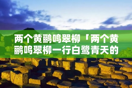 两个黄鹂鸣翠柳「两个黄鹂鸣翠柳一行白鹭青天的意思」