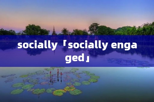socially「socially engaged」 socially「socially engaged」
