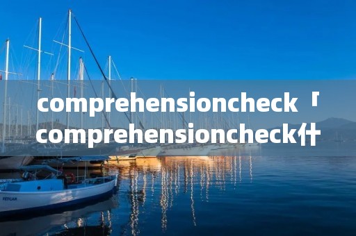 comprehensioncheck「comprehensioncheck什么意思」