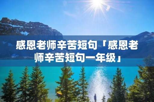 感恩老师辛苦短句「感恩老师辛苦短句一年级」