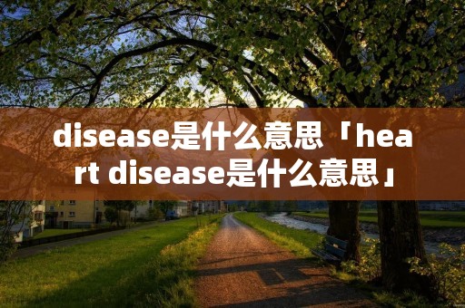 disease是什么意思「heart disease是什么意思」