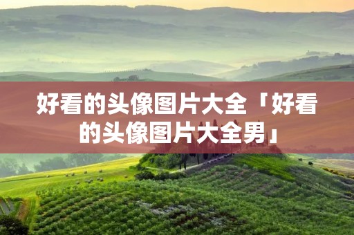 好看的头像图片大全「好看的头像图片大全男」