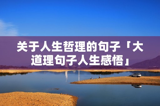 关于人生哲理的句子「大道理句子人生感悟」