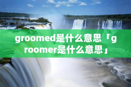 groomed是什么意思「groomer是什么意思」