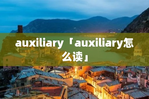 auxiliary「auxiliary怎么读」