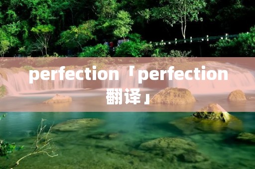 perfection「perfection翻译」