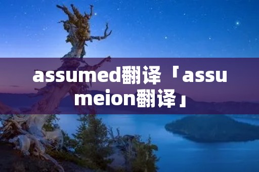 assumed翻译「assumeion翻译」