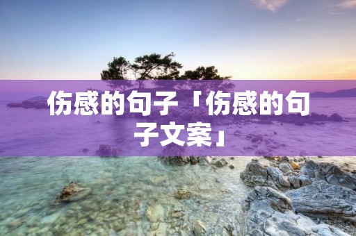 伤感的句子「伤感的句子文案」