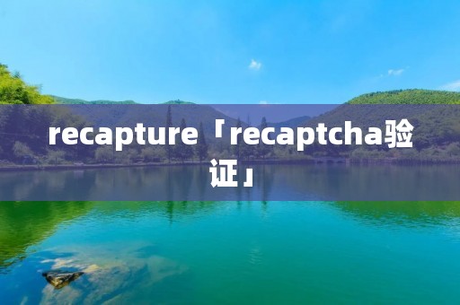 recapture「recaptcha验证」