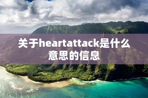 关于heartattack是什么意思的信息