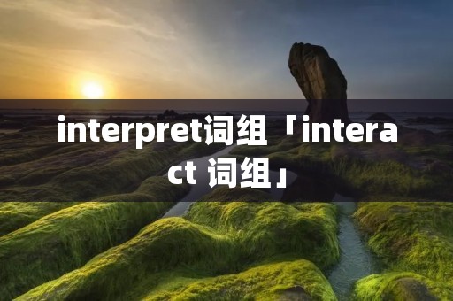 interpret词组「interact 词组」