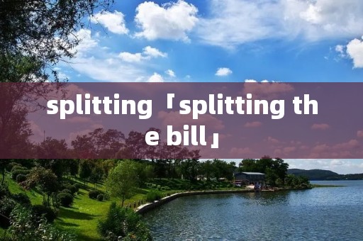 splitting「splitting the bill」 splitting「splitting the bill」