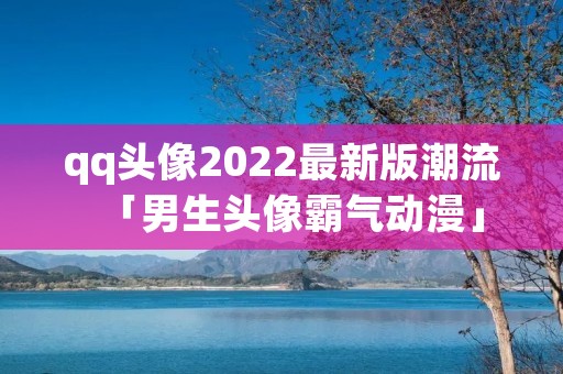 qq头像2022最新版潮流「男生头像霸气动漫」