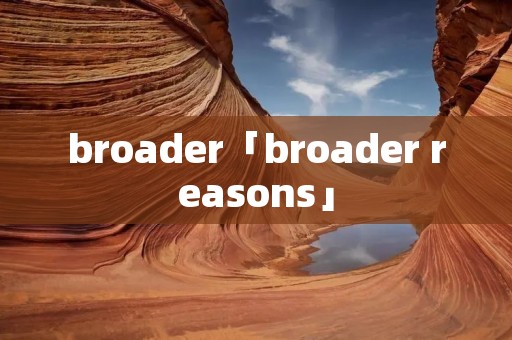 broader「broader reasons」 broader「broader reasons」