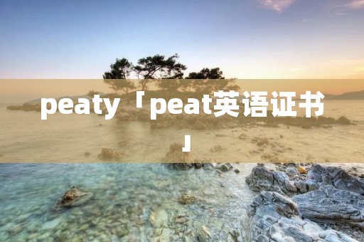 peaty「peat英语证书」