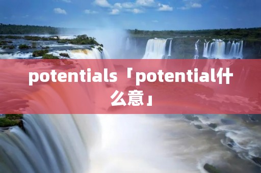 potentials「potential什么意」
